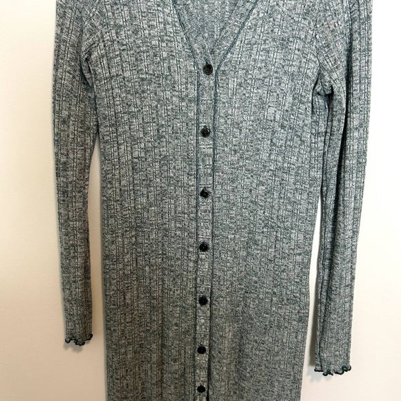 Anthropologie Akemi & Kin Heathered Chateaux Longline Duster Cardigan - Picture 13 of 16